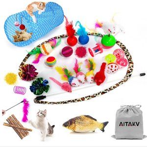 31 PCS Cat Toys Kitten Toys Assortments